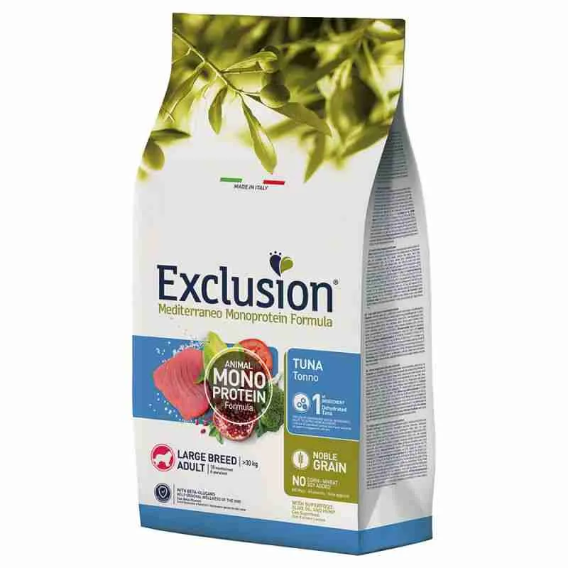 EXCLUSION CANE LARGE ADULT TONNO 12 KG. - immagine 2