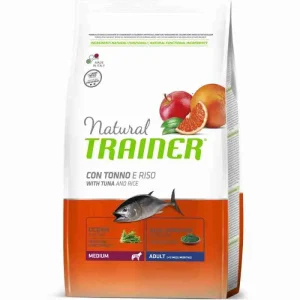 NATURAL TRAINER DOG CROCCHETTE CANE MEDIUM TONNO 3 KG.